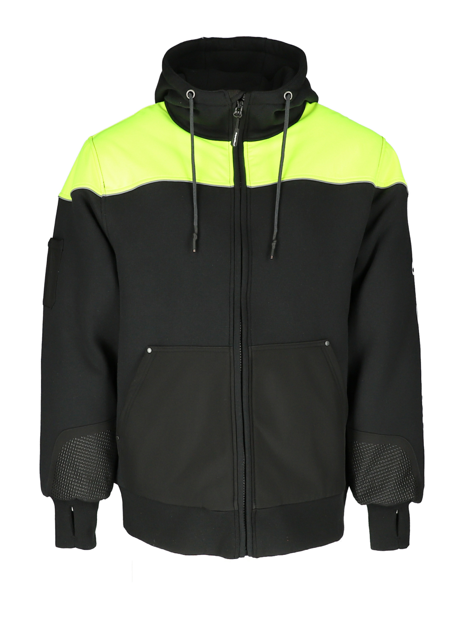 Freezer Edge Hooded Sweatshirt | Color: Black Lime