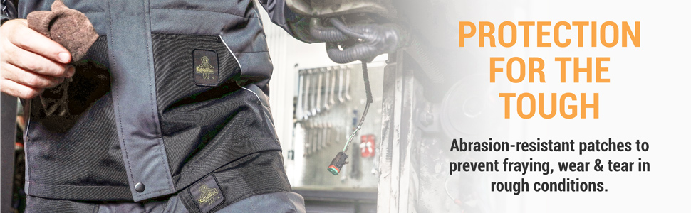 ChillShield Jacket has abrasion-resistant patches.