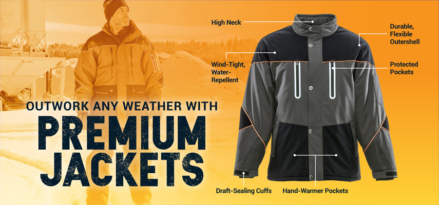 Premium Jackets from RefrigiWear offer a durable outershell that is wind-tight and water-repellent, draft-sealing cuffs, and protected pockets so you can work or play in the coldest temperatures.